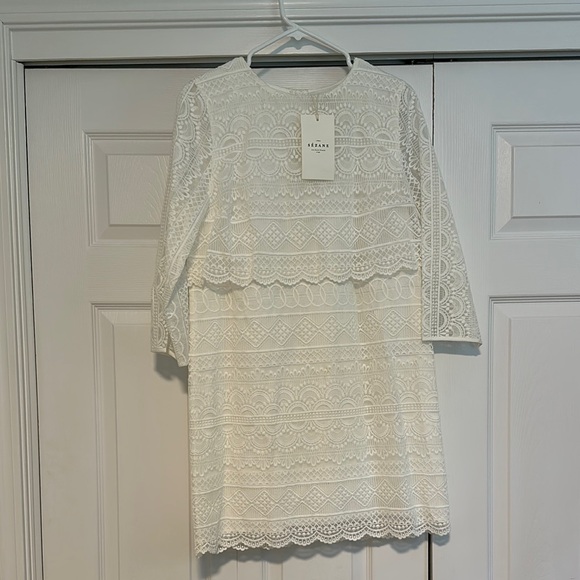 Sezane Leane Dress Écru - size 40 EU (US 8) - Picture 4 of 9